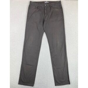 Peter Millar Jeans Mens 33x34 Gray Stretch Sateen 5-Pocket Denim Pants